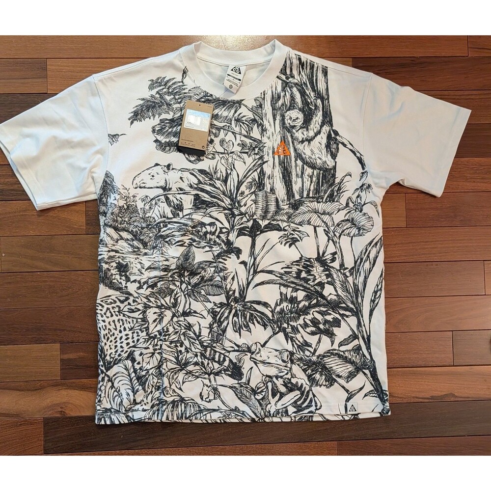 🔶️NIKE ACG DRI-FIT FOREST WHITE T-SHIRT TSHIRT TEE HJ0882-121 Med DRI-FIT
